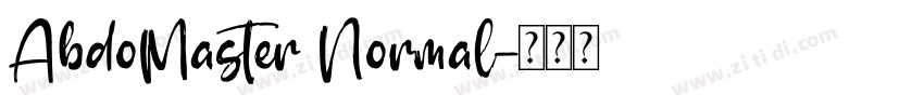 AbdoMaster Normal字体转换